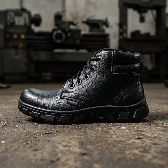 Sepatu Safety Boots Busa Cheking sudut 3